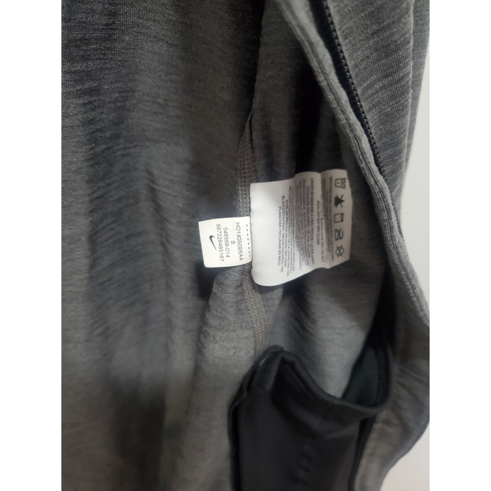 Nike Jacket Womens Small Gray Solid Running Full Zip Dri Fit Sweatshirt - Picture 9 of 9